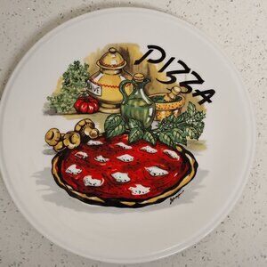 Vintage Pizza Plate made in Poland by Lubiana Pottery